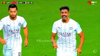 هدف بغداد بونجاح امام قطر القطري