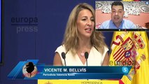 Vicente Bellvís: Llamativas frases contra Yolanda Díaz e Irene Montero recriminando su gestión