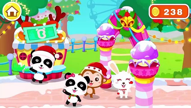 Christmas Amusement Park | Find Santa Claus, Christmas Gifts | Game Preview | BabyBus Game