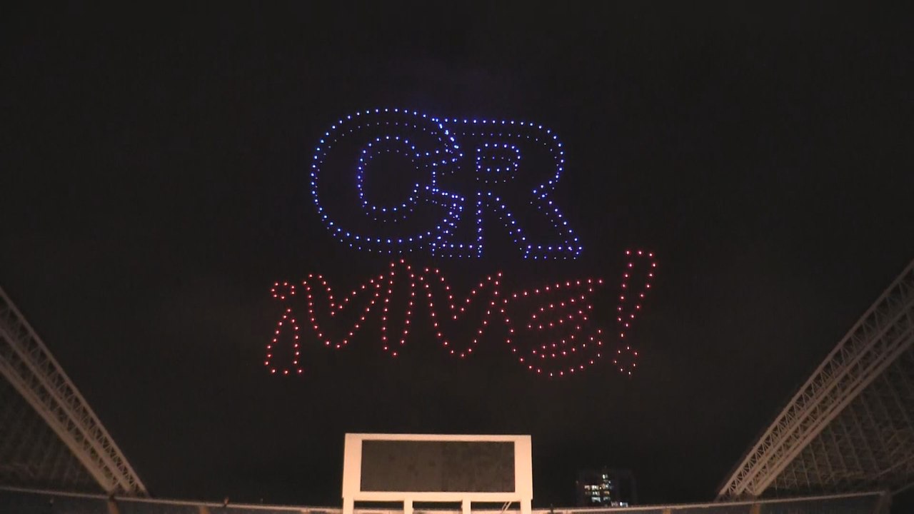 Un total de 500 drones de Intel iluminaron el cielo de Costa Rica