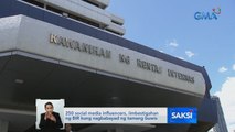 250 social media influencers, iimbestigahan ng BIR kung nagbabayad ng tamang buwis | Saksi