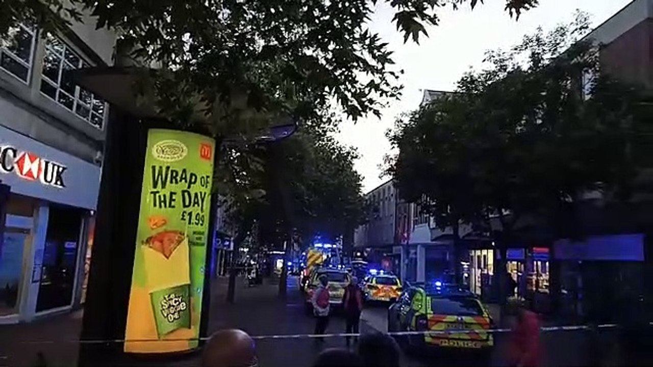Breaking incident in Northampton town centre