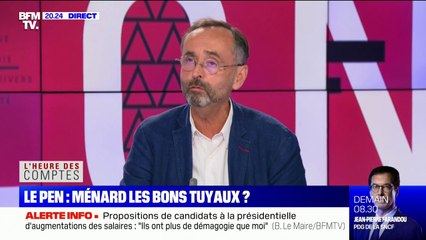 Pour Robert Ménard, Marine Le Pen a besoin "de rassurer les gens"