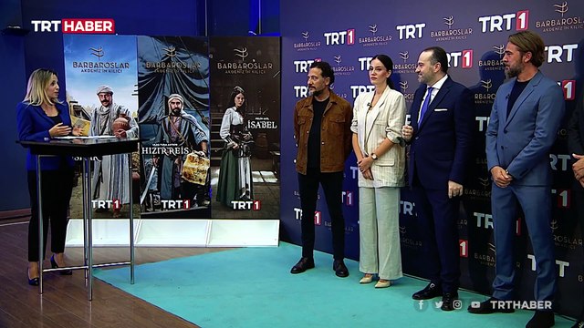 Barbaroslar Akdeniz'in Kılıcı oyuncuları TRT Haber'e konuk oldu