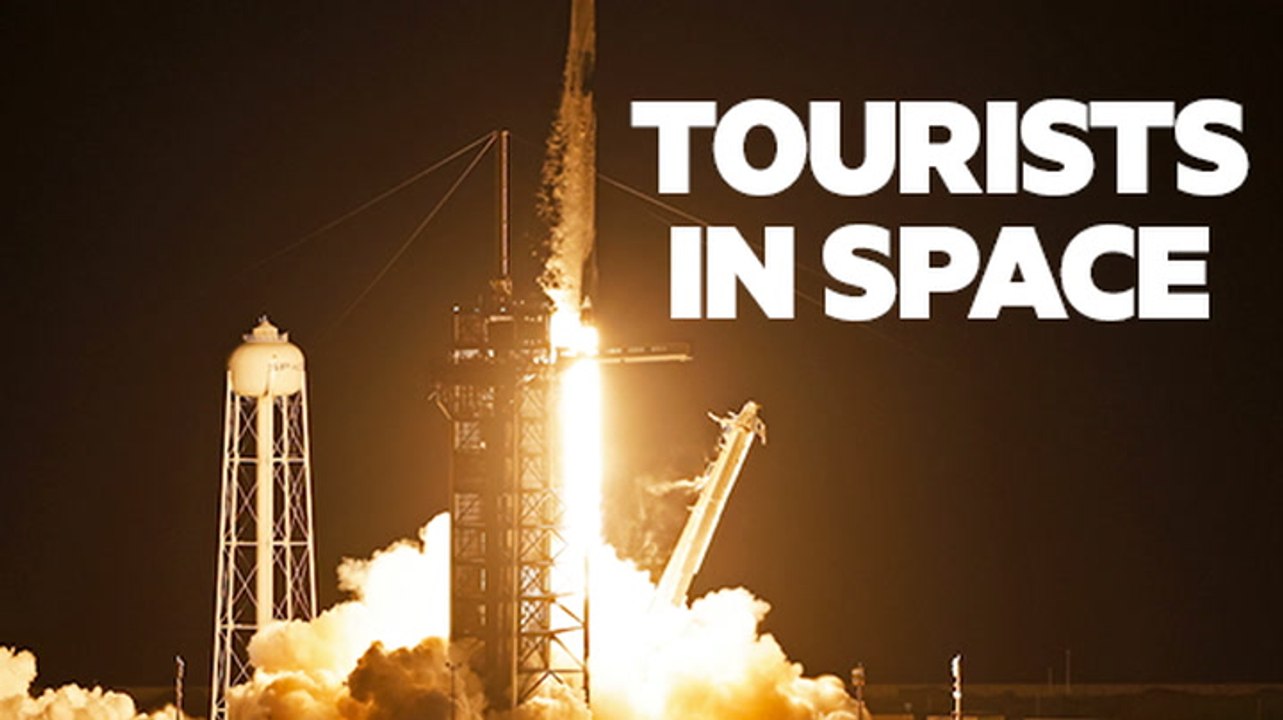 VIDEO: The first all-civilian crew launches into orbit aboard SpaceX's Dragon capsule