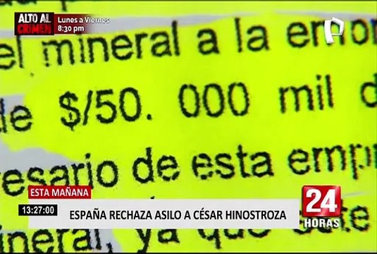 César Hinostroza: Justicia española rechazó solicitud de asilo para ex juez supremo