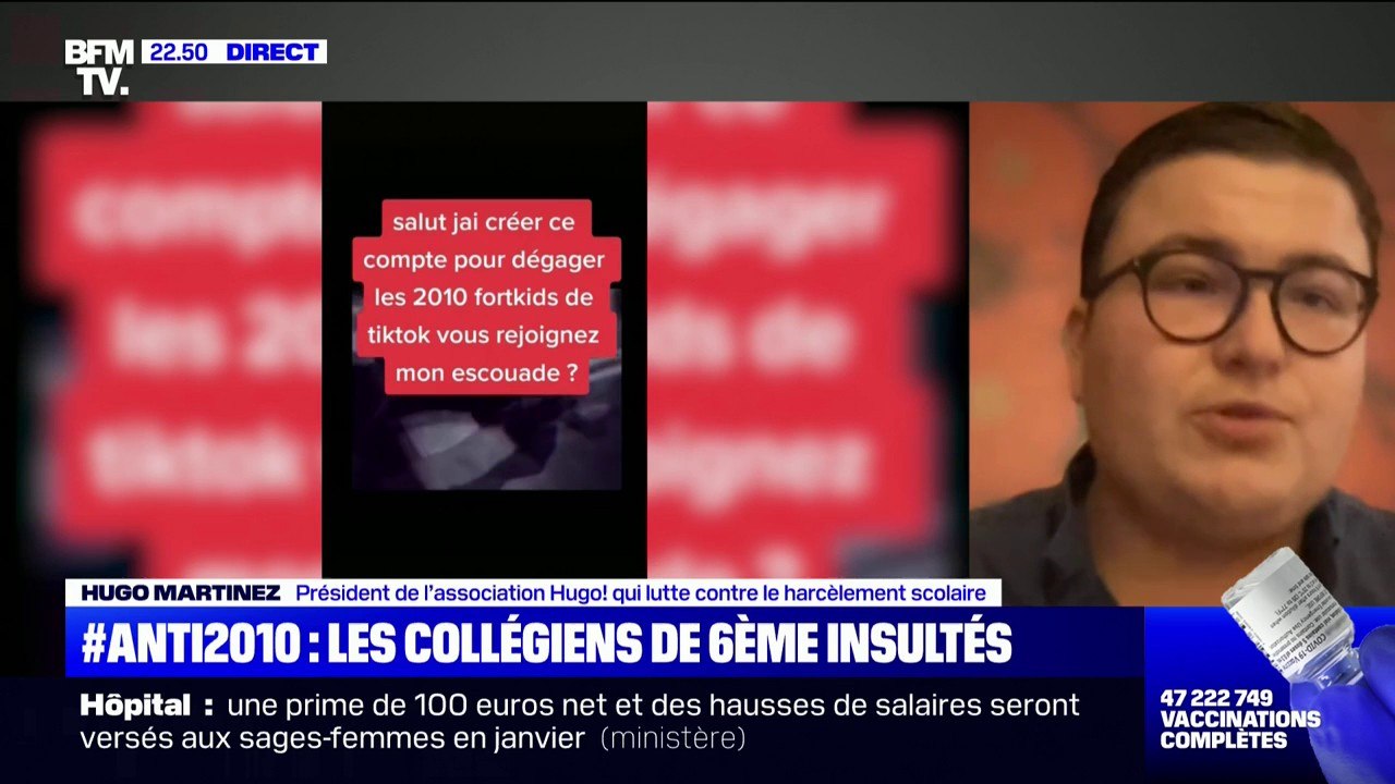 Pour Hugo Martinez, il faut "créer un délit spécifique de harcèlement scolaire"
