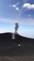 Volcano Erupts While Filming Dust Devil