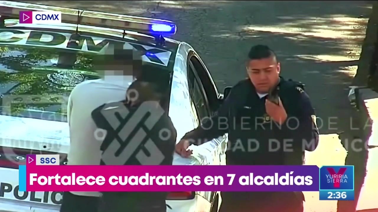 Detienen a hombre en posesión de drogas gracias a programa de la SSC CDMX