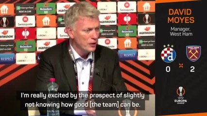 Télécharger la video: Moyes excited by West Ham potential after perfect Europa League start