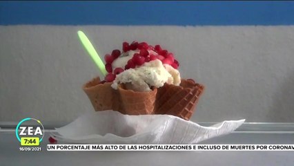 Helado de chile en nogada, la sensación este mes patrio