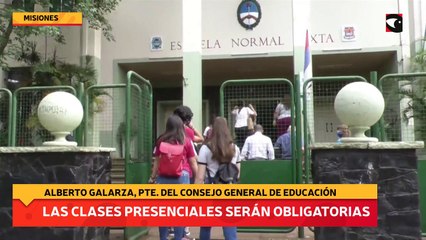 Las clases presenciales serán obligatorias