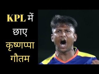 Krishnappa Gowtham Smashes Unbeaten Century in KPL