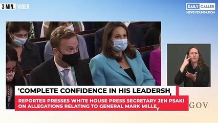 Reporter Presses Psaki On Allegations Gen. Milley Spoke Privately With China.