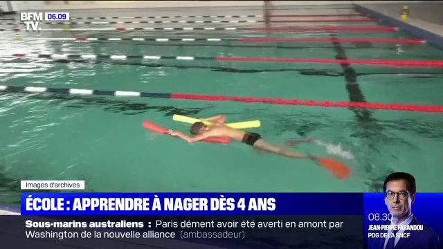 Aisance Aquatique , le programme du gouvernement pour appendre à nager dès 4 ans