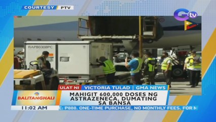 Download Video: Mahigit 600,000 doses ng AstraZeneca, dumating sa bansa | BT