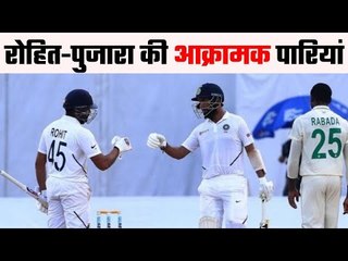 India Vs South Africa 1st Test India-175/1 At Tea