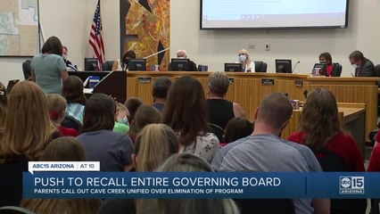 Download Video: Push to recall entire Cave Creek Unified Governing Board