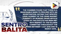 Sec. Panelo: Pangulong Duterte, nanindigang 'di lalahok sa imbestigasyon ng ICC; CHR, iginiit na may sariling hakbang para matugunan ang mga isyu ng karapatang pantao sa bansa