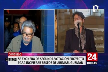 Congreso aprobó texto que permite cremación de restos de cabecillas terroristas