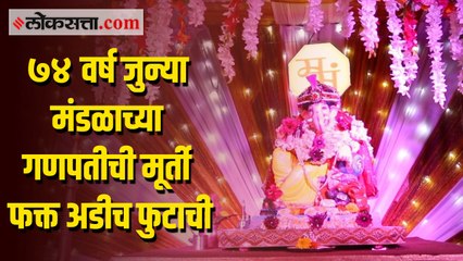 गेली ७४ वर्ष 'हे' मंडळ करतंय अडीच फुटाच्या गणपतीच्या मूर्तीची स्थापना