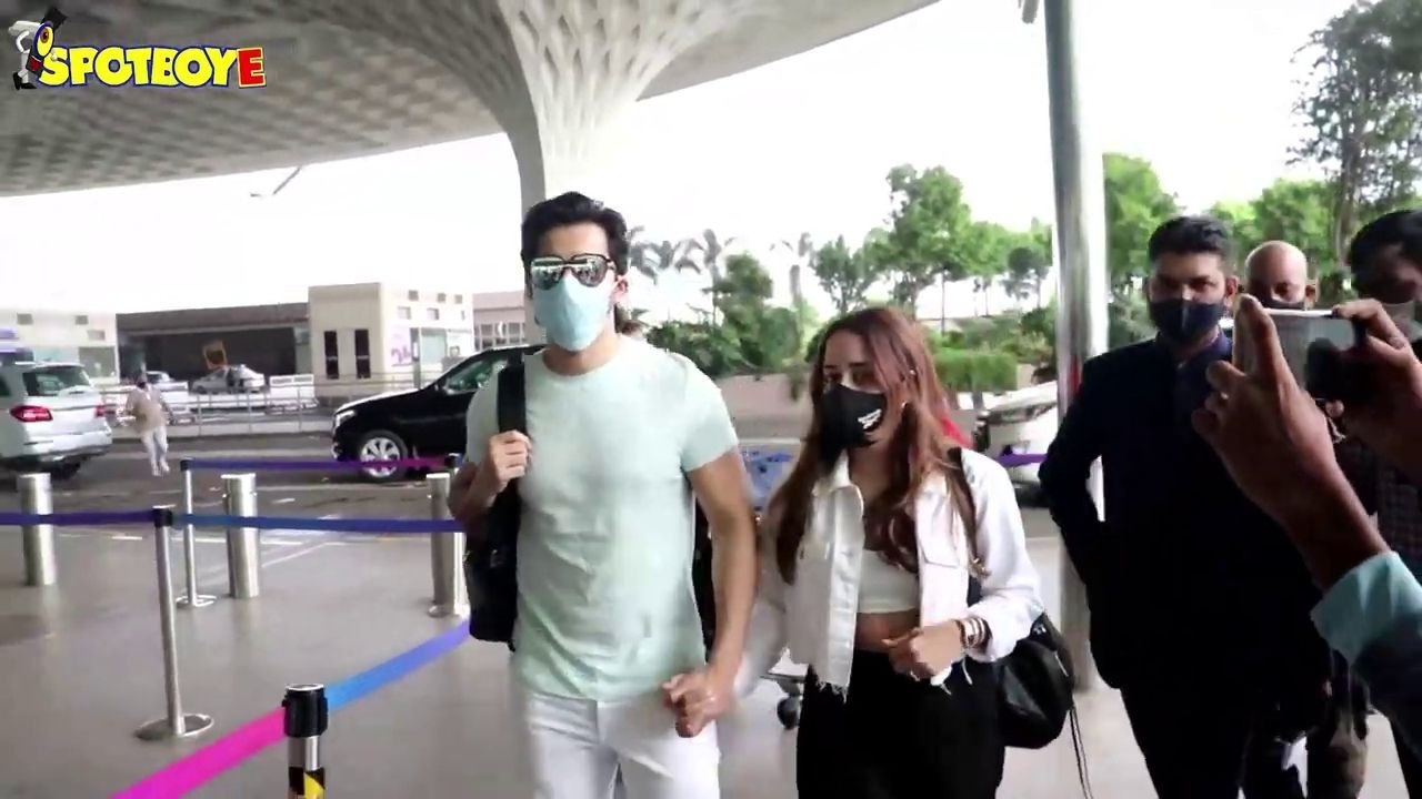 #VarunDhawan Spotted With Wifey #NatashaDalal At The Airport | SpotboyE