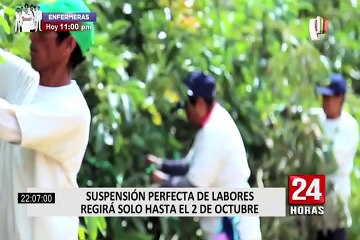 Gobierno pone fin a la suspensión perfecta de labores