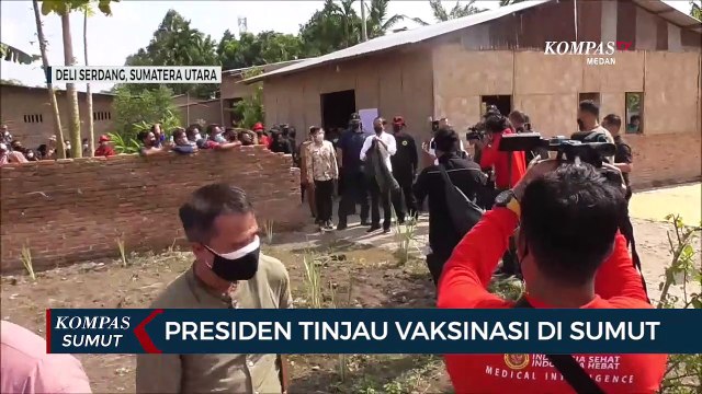 Presiden Tinjau Vaksinasi Door To Door di Deli Serdang Sumut
