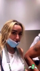 هنا الزاهد ممازحة أحمد فهمى خلال "الشوبينج": بفسحه.. والفنان يرد: فلستينى