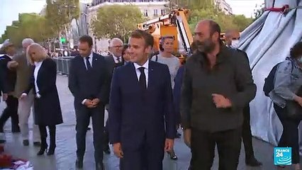 'Crazy dream': Macron inaugurates Christo's wrapped Arc de Triomphe
