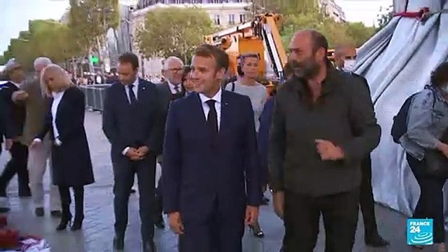 'Crazy dream': Macron inaugurates Christo's wrapped Arc de Triomphe