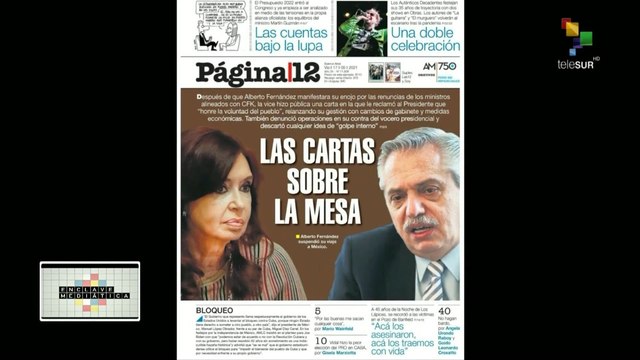 En Clave Mediática 17-09: Cristina Fernández envía carta y rompe silencio