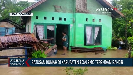 Ratusan Rumah Di Kabupaten Boalemo Terendam Banjir