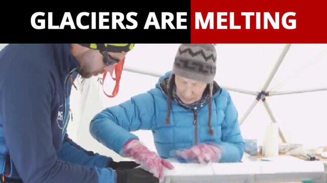 Watch: Scientists rush to glaciers to collect melting ice cores