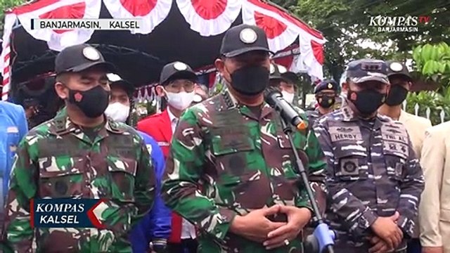 Tinjau Vaksinasi Lanal Banjarmasin, Kepala Staf Angkatan Laut Perintahkan Vaksin Pelajar, Dukung PTM