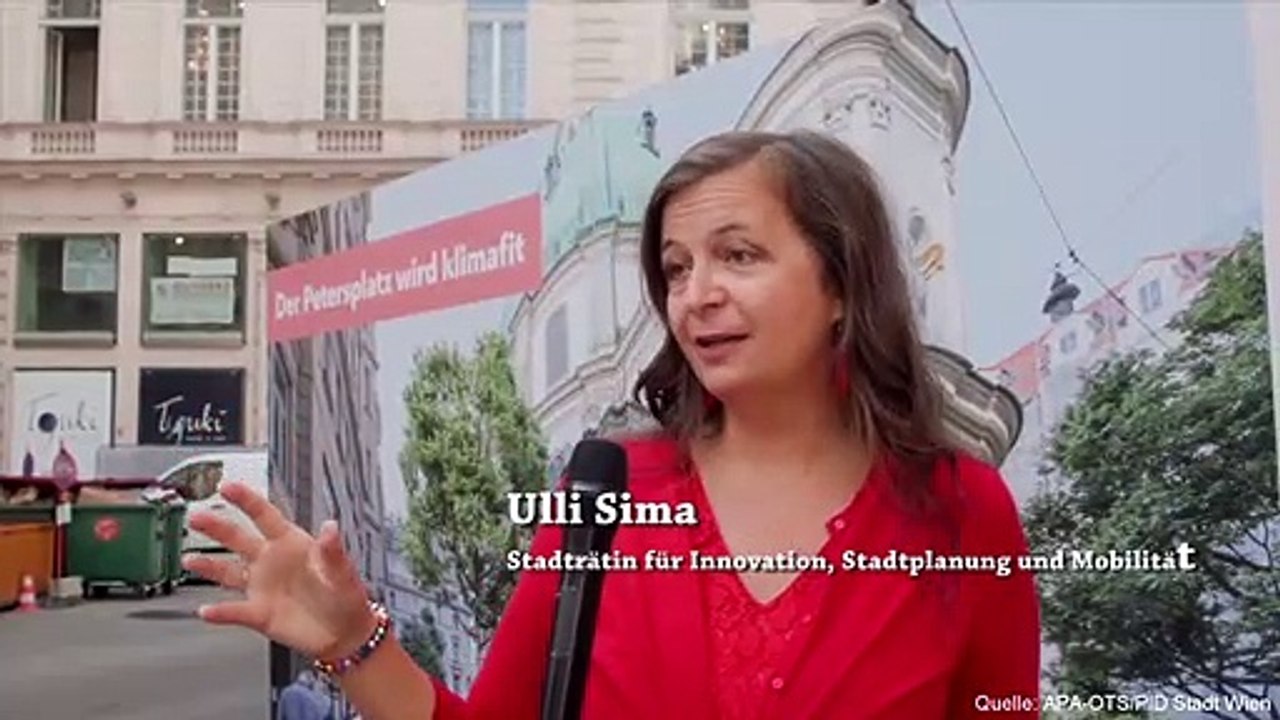 Der Petersplatz im Herzen der Stadt wird klimafit und verkehrsberuhigt