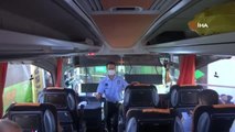 Şanlıurfa Şehirlerarası Otobüs Terminali'nde aşı denetimi