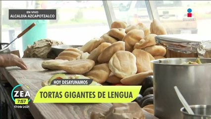 ¡Atalo Mata desayuna torta de lengua en la alcaldía Azcapotzalco!