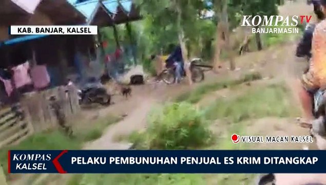 Detik-detik Polisi Tangkap Tersangka Pembunuhan Penjual Es Krim di Kabupaten Banjar