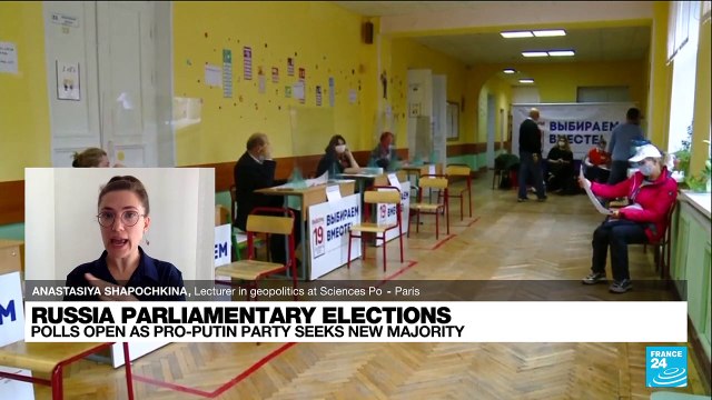 Russia parliamentary elections: Polls open as pro-Putin party seeks new majority