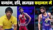 Asian Wrestling : Bajrang, Ravi, Satyavrat in final  पांचवें दिन पांचों पहलवान पदक की होड़ में