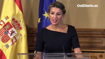 Yolanda Díaz avisa a la patronal: "A veces no negociando se pierde"