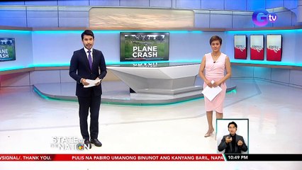 2 sugatan matapos bumagsak ang sinasakyang Cessna training aircraft | SONA