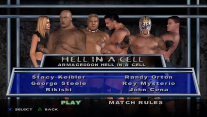 HCTP Stacy Keibler(ovr 100) vs George Steele vs Rikishi vs Randy Orton vs Rey Mysterio vs John Cena