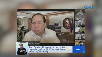 Sen. Gordon kay PRRD: "You are not a president the Filipino people can respect" | Saksi