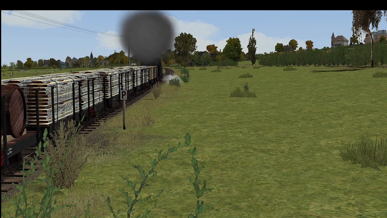 Einfahrt eines RSE-Güterzugs in den Waldbröler Brölbahnhof