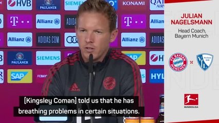 Nagelsmann confirms Coman heart surgery after shortness of breath