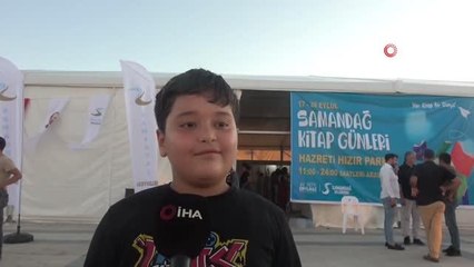 Samandağ'da kitap fuarının en küçük yazarı