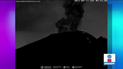 El Popocatépetl registra 3 explosiones que elevaron columnas de humo