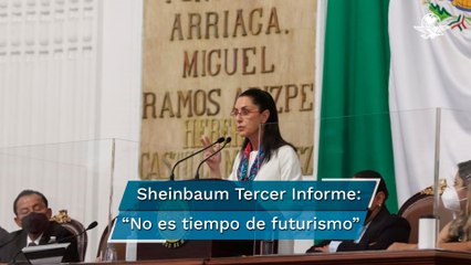 “No es tiempo de futurismo ni de agendas personales”, dice Sheinbaum en su Tercer Informe